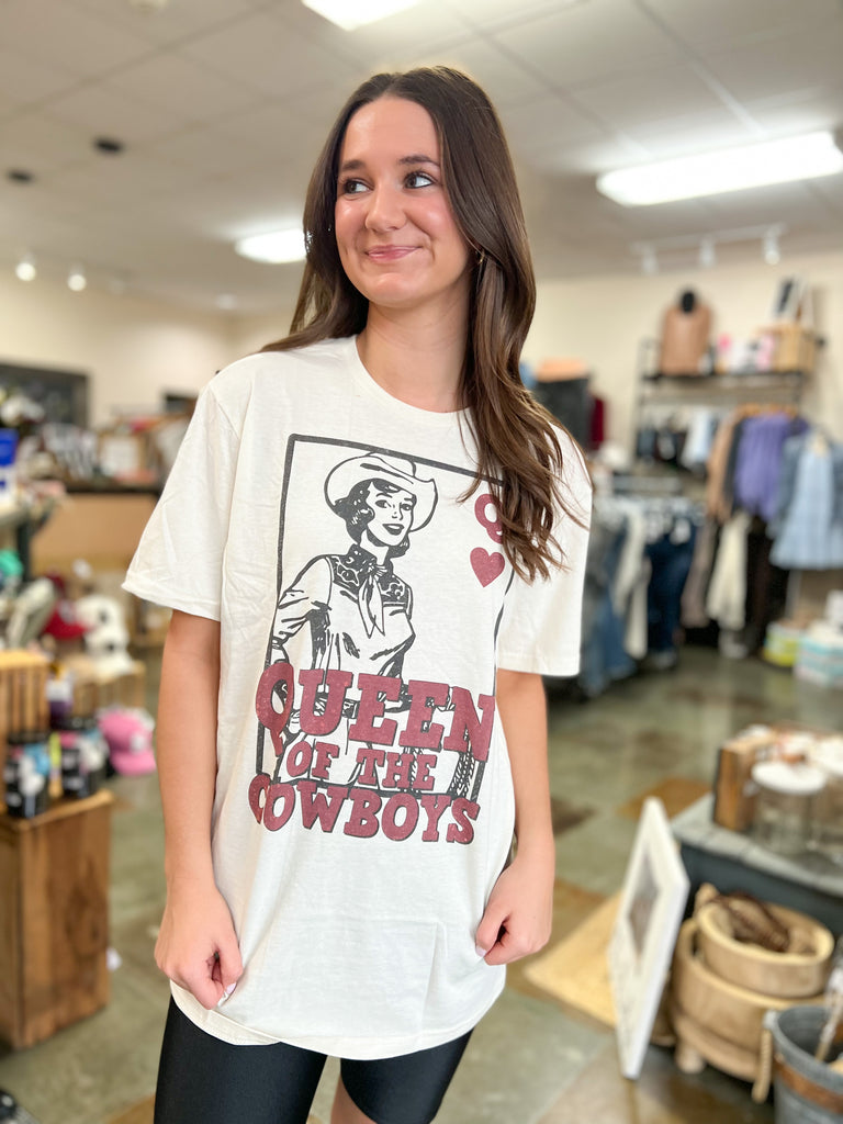 QUEEN OF THE COWBOYS TEE – Crave Boutique