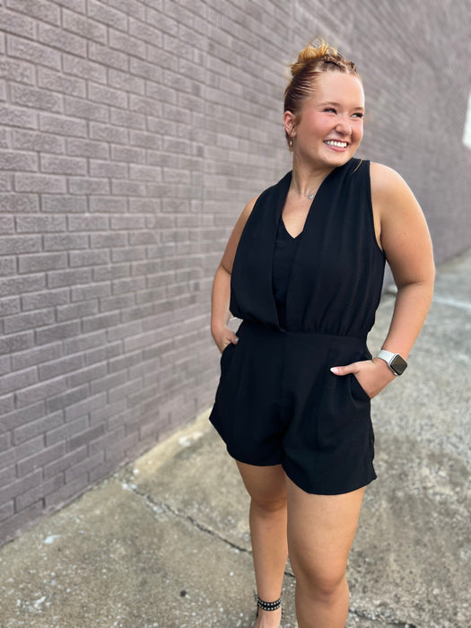 THE ROMANTICS BLACK ROMPER