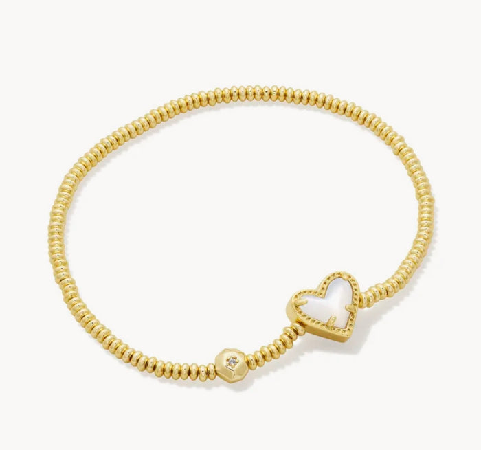 KENDRA SCOTT: ARI HEART STRETCH BRACELET