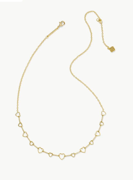 KENDRA SCOTT: HAISLEY HEART STRAND NECKLACE