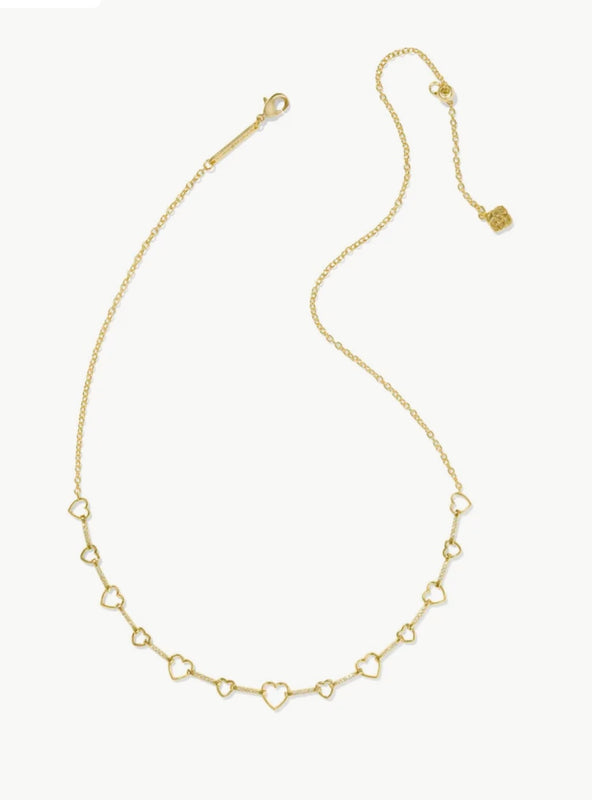 KENDRA SCOTT: HAISLEY HEART STRAND NECKLACE