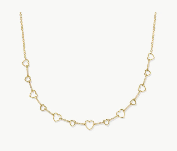 KENDRA SCOTT: HAISLEY HEART STRAND NECKLACE