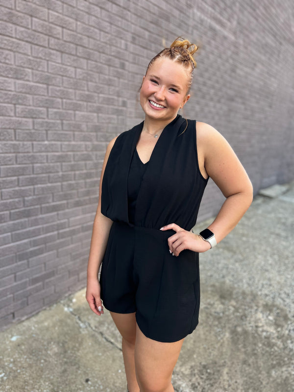 THE ROMANTICS BLACK ROMPER