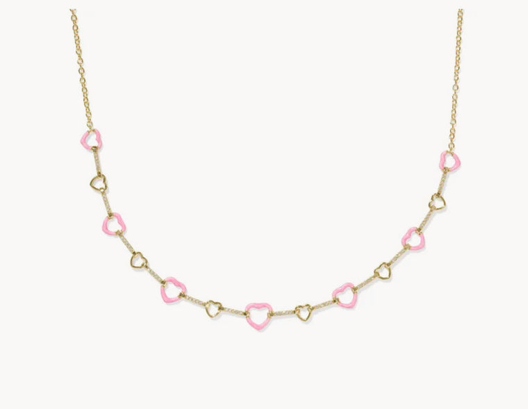 KENDRA SCOTT: HAISLEY HEART STRAND NECKLACE