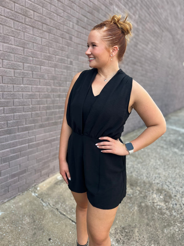 THE ROMANTICS BLACK ROMPER