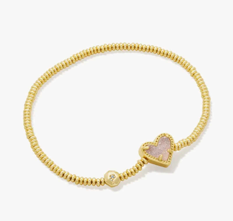 KENDRA SCOTT: ARI HEART STRETCH BRACELET