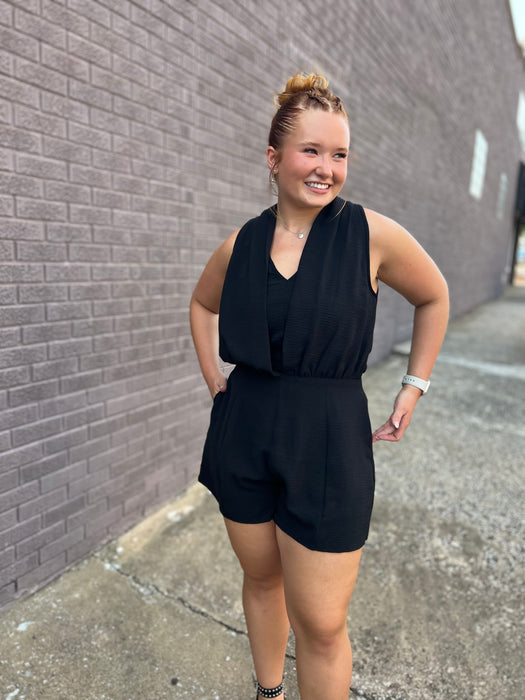 THE ROMANTICS BLACK ROMPER