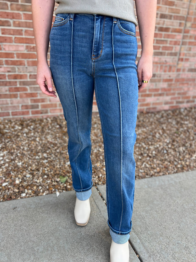 FRONT SEAM JUDY BLUE JEANS