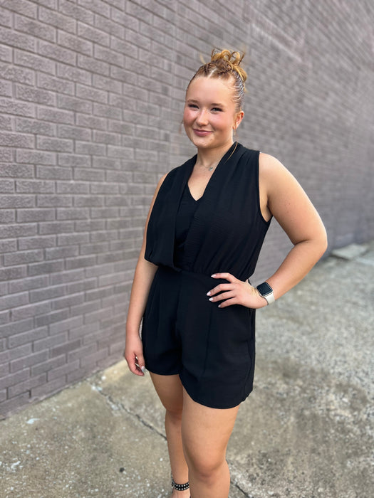 THE ROMANTICS BLACK ROMPER