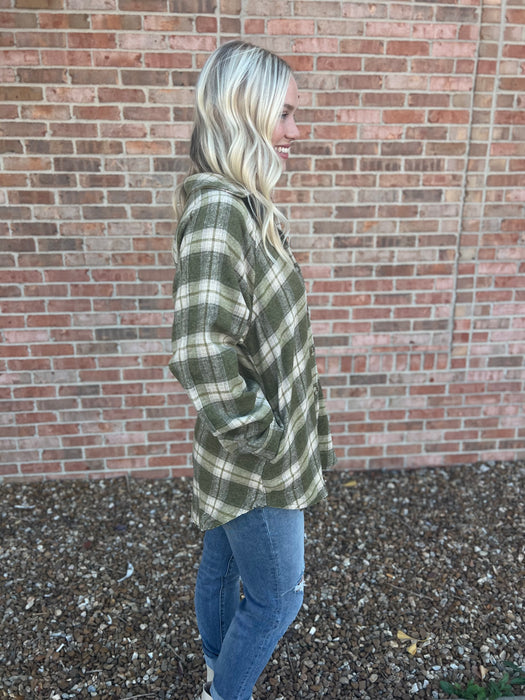 FALL FLANNEL PLAID TOP- 2 COLORS