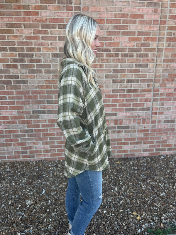 FALL FLANNEL PLAID TOP- 2 COLORS