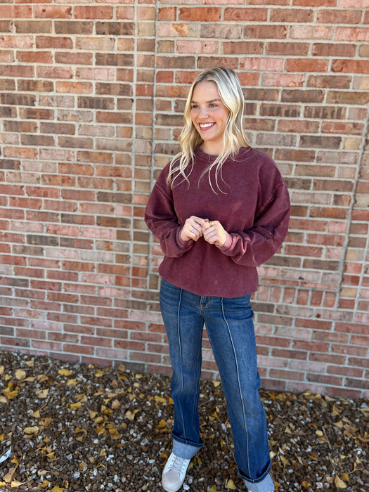 CORDED PULLOVER- 5 COLORS