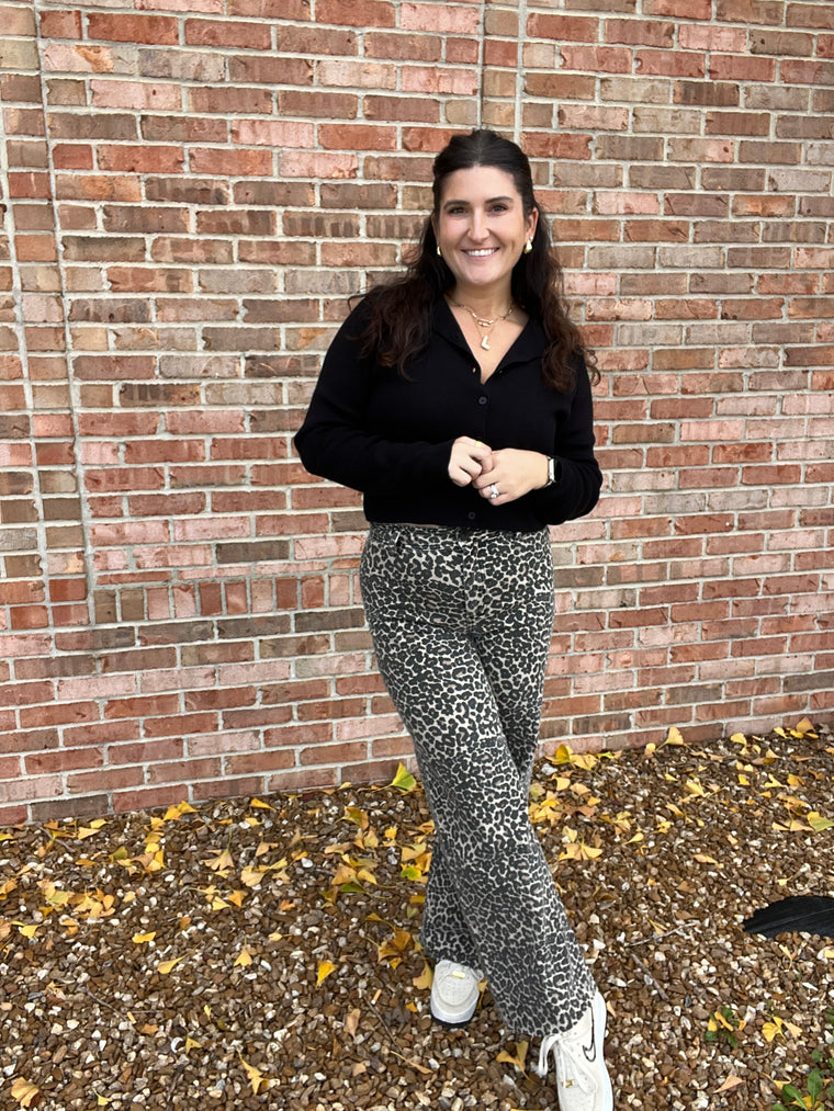 LEOPARD PRINT PANTS