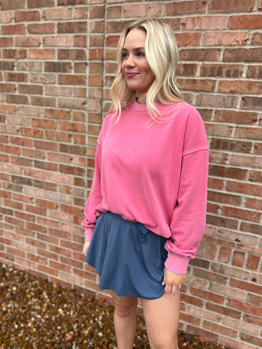 PIGMENT DYED CREWNECK SWEATSHIRT- 4 COLORS