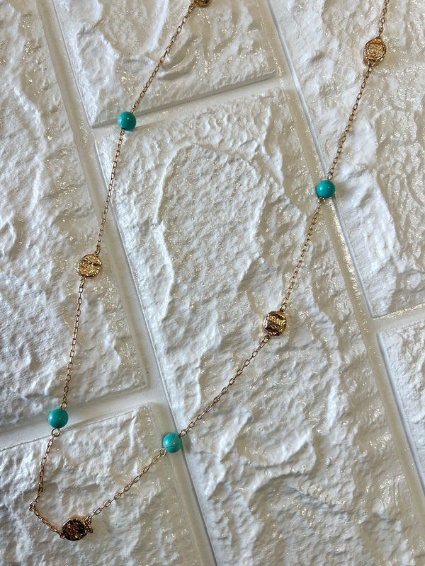 LONG TURQUOISE NECKLACE