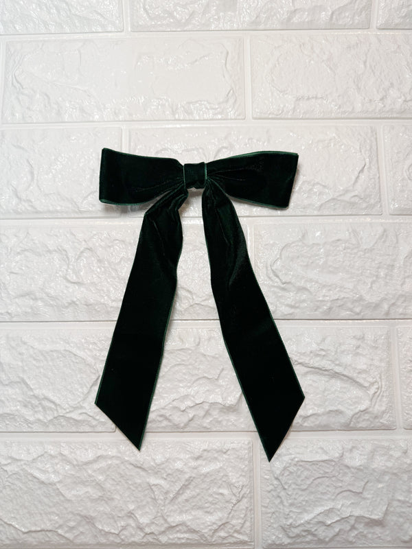 VELVET BOW- 2 COLORS