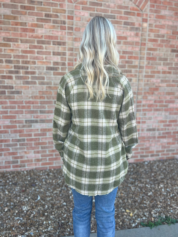 FALL FLANNEL PLAID TOP- 2 COLORS