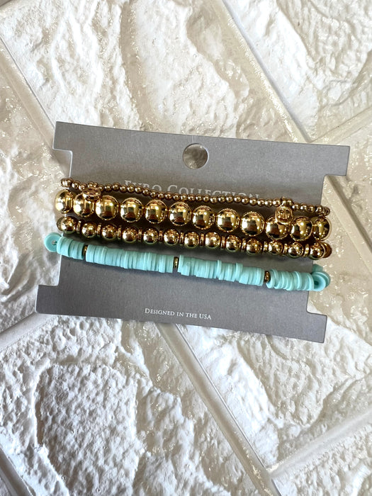 MINT & GOLD BRACELET STACK