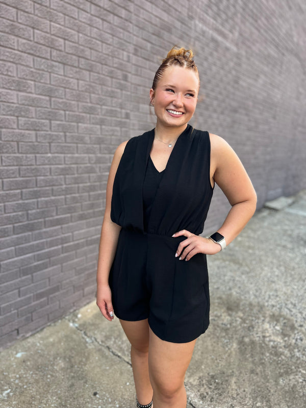 THE ROMANTICS BLACK ROMPER