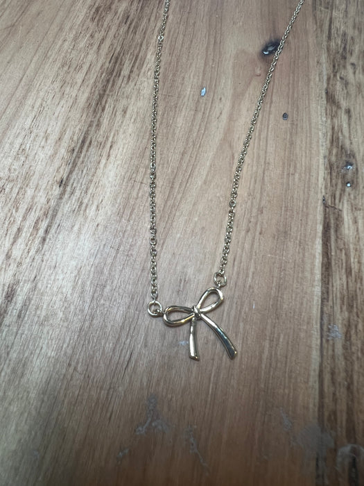 DAINTY BOW NECKLACE