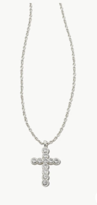 KENDRA SCOTT: CROSS CRYSTAL NECKLACE