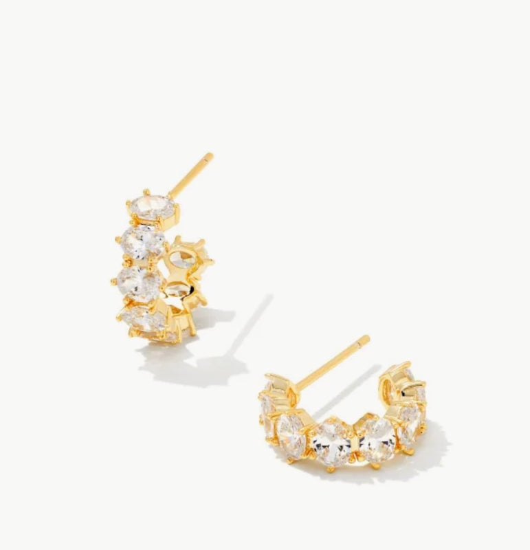 KENDRA SCOTT: CAILIN CRYSTAL HUGGIE HOOP