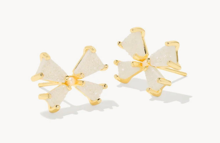 KENDRA SCOTT: BLAIR BOW SMALL STUD EARRING