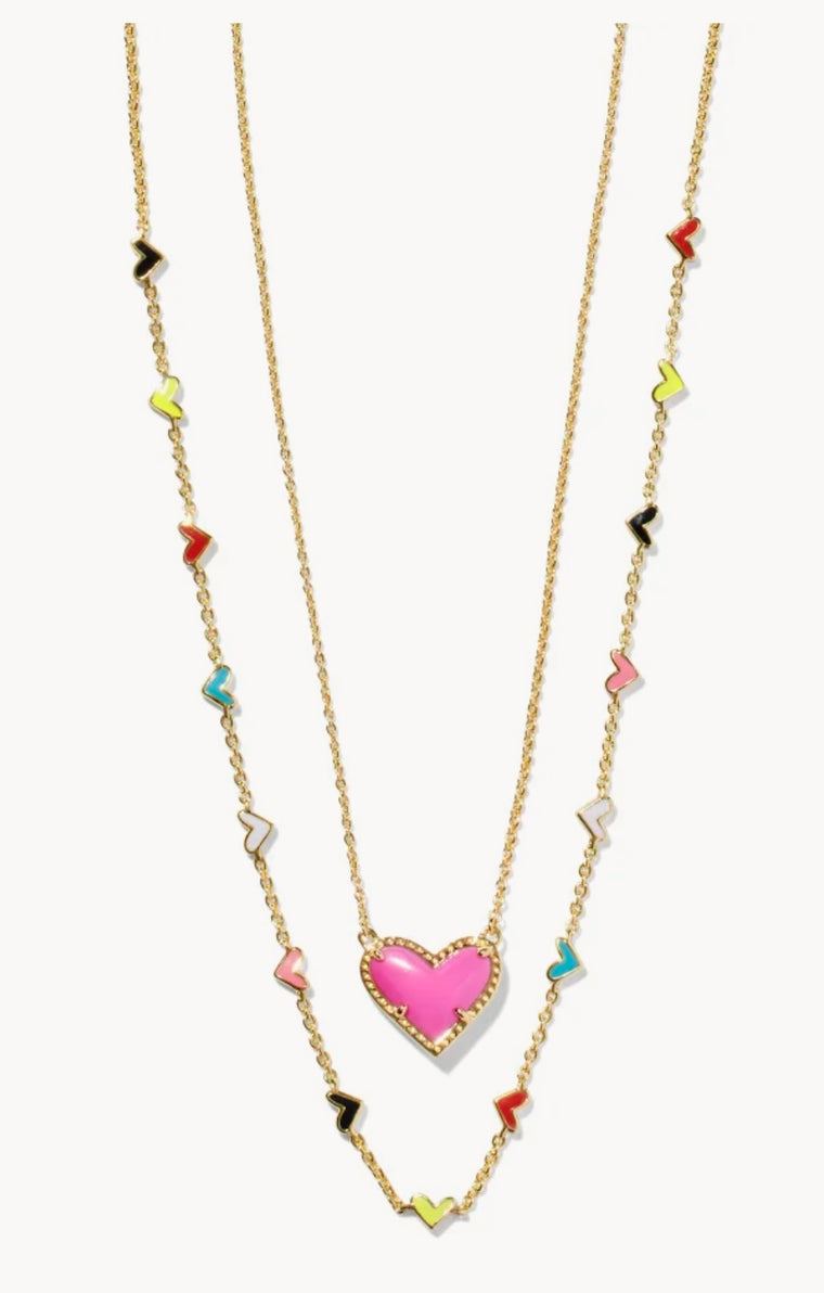 KENDRA SCOTT: ARI HAVEN HEART NECKLACE GIFT SET