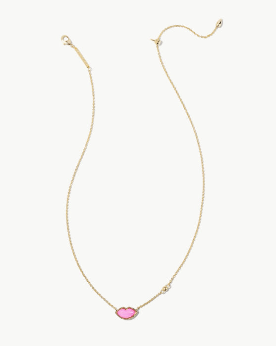 KENDRA SCOTT: LIPS PENDANT NECKLACE