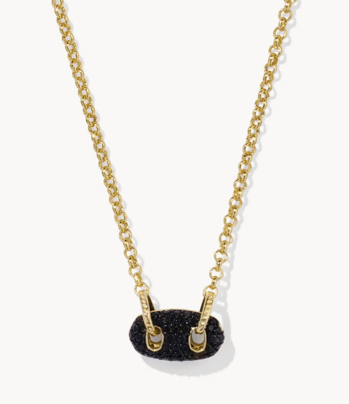 KENDRA SCOTT: BAILEY PAVE PENDANT NECKLACE