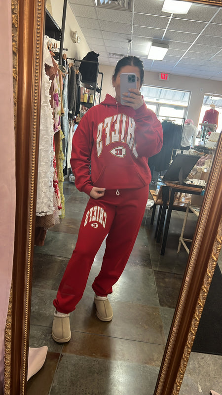 CHIEFS RED JOGGER SWEATPANTS