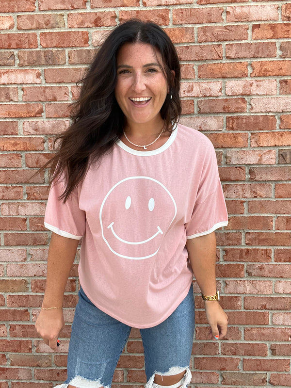 YOUTH BLUSH + SMILE TEE