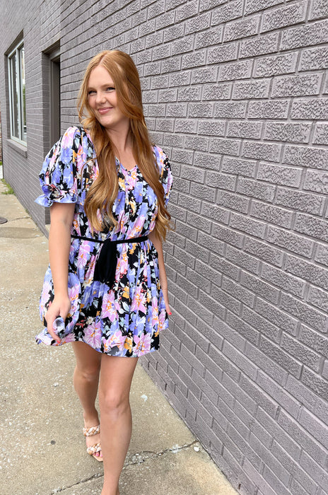 POP OF COLOR FLORAL DRESS