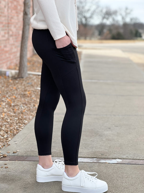 POSESHE Butter Soft Basic Black Leggings - Supportive & Sculpting Activewear